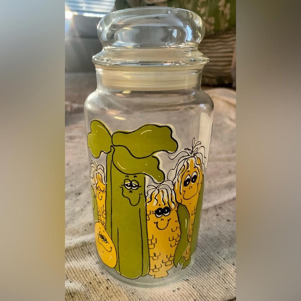 Designer Vintage Hildi Nancy Canister Jar Glass Celery Corn Size ONE SIZE - 1 Thumbnail