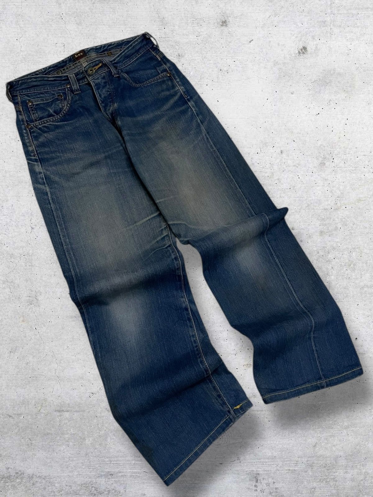 Lee VINTAGE LEE OG 90S DESIGNER BUCKLE SELVEDGE DENIM Size US 29 - 2 Thumbnail