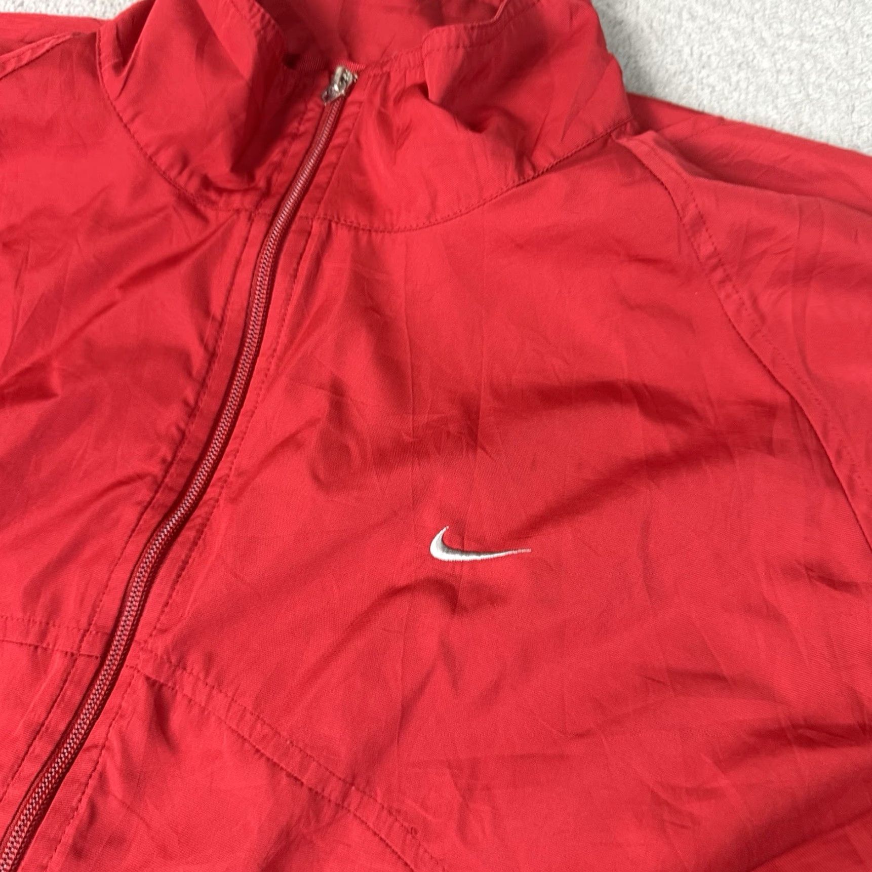 Nike VINTAGE Nike Jacket Mens 2XL Red Windbreaker Zip Swoosh Casual Activewear 90s Theme Outdoors Sports Winter Spring Summer Fall Size US XXL / EU 58 / 5 - 3 Thumbnail