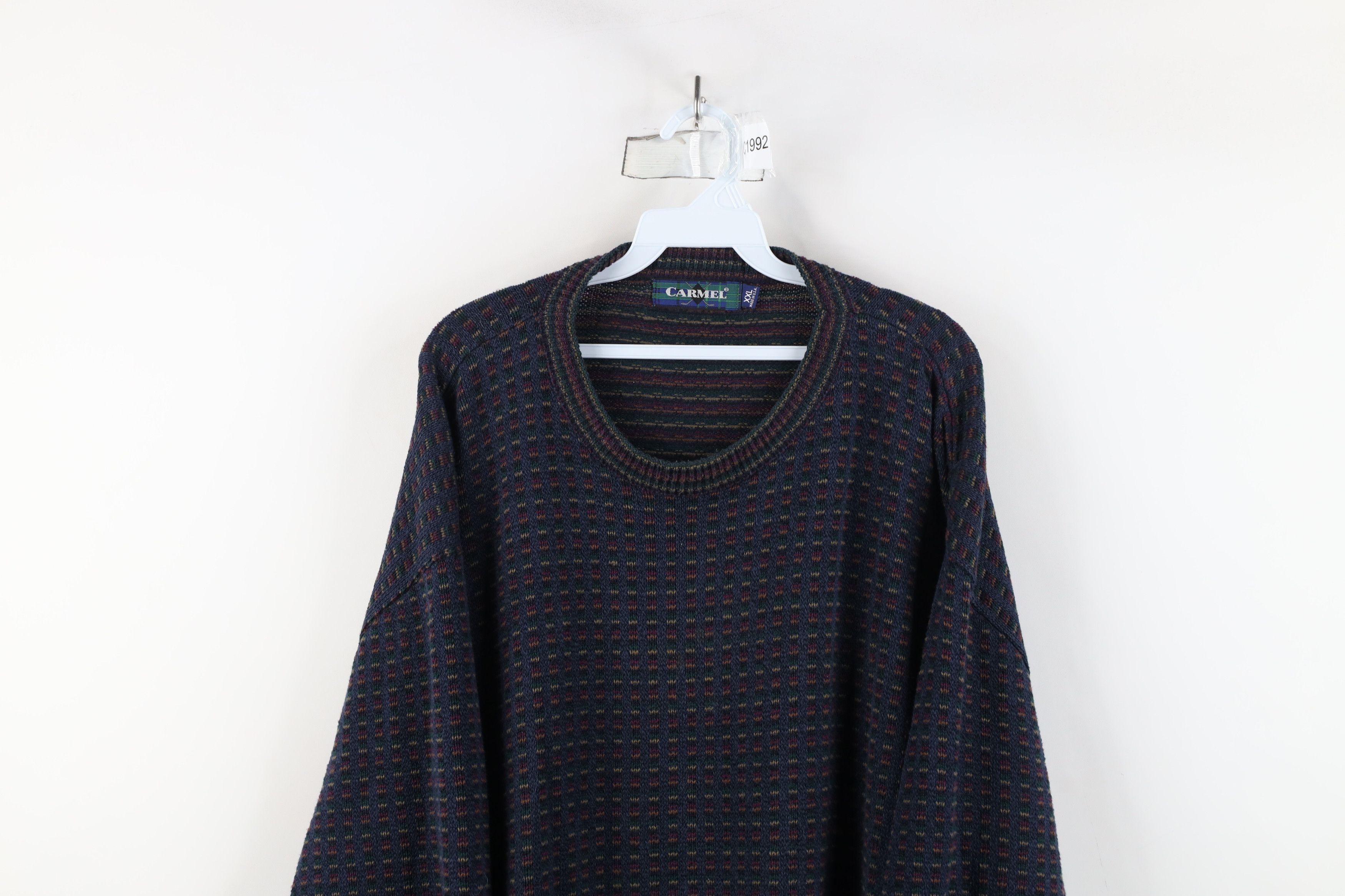 Vintage Vintage 90s Streetwear Cotton Rainbow Striped Sweater USA Size US XXL / EU 58 / 5 - 2 Thumbnail