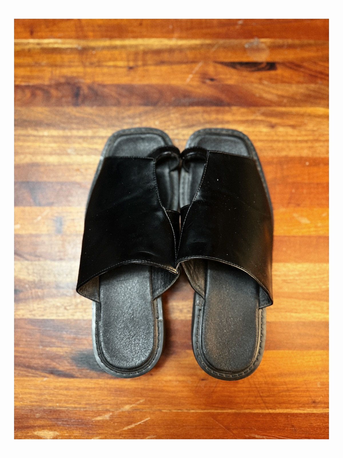 Other Minimalist Black Leather Slide Sandals – Effortless Style Size US 9 / EU 42 - 1 Thumbnail
