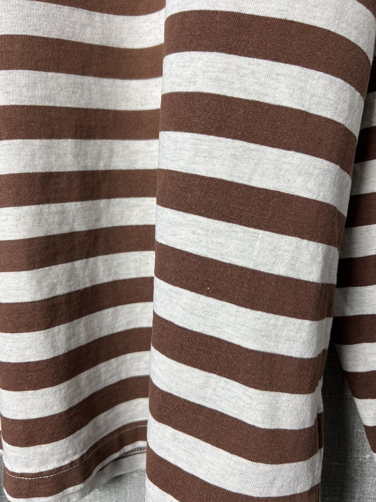 Guess Rare Vintage Guess Jeans USA Striped Long Sleeve Brown/Grey Size US L / EU 52-54 / 3 - 11 Thumbnail
