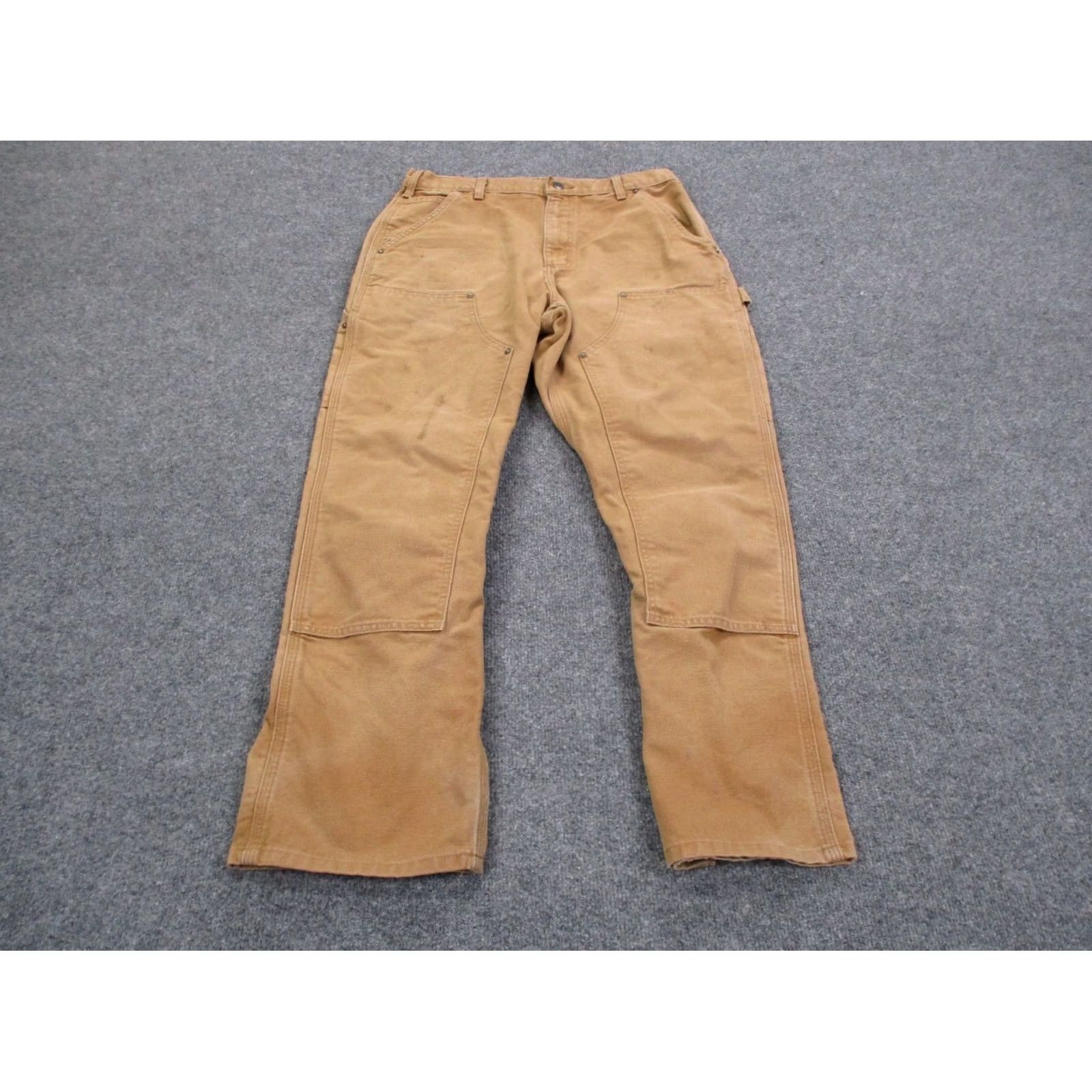 Carhartt Carhartt Pants Men 32 X 30 Beige Original Dungaree Carpenter Workwear B136 Size US 32 / EU 48 - 2 Thumbnail