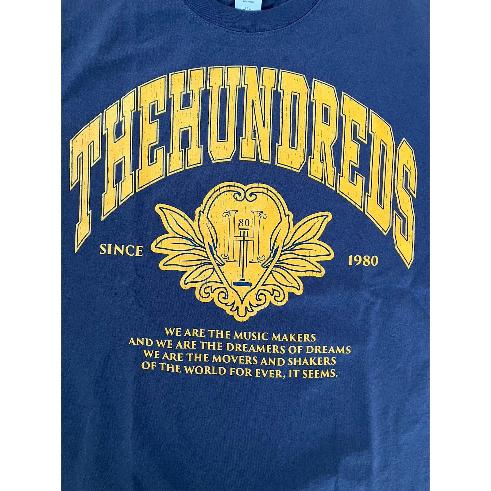 The Hundreds The Hundreds Curves Script Dreamers Shakers Alumnus T-Shirt Size US L / EU 52-54 / 3 - 5 Thumbnail