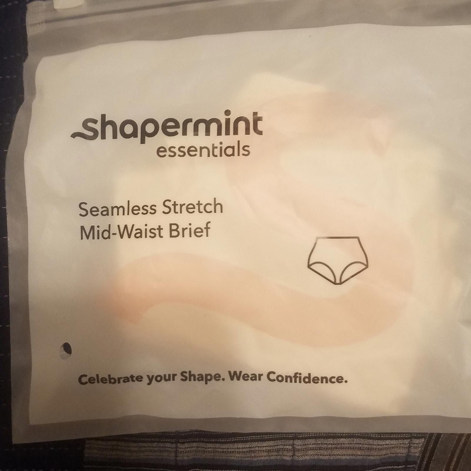 Other NWT Shapermint Seamless Stretch Mid-Waist Brief Beige S-XL Size ONE SIZE - 1 Thumbnail