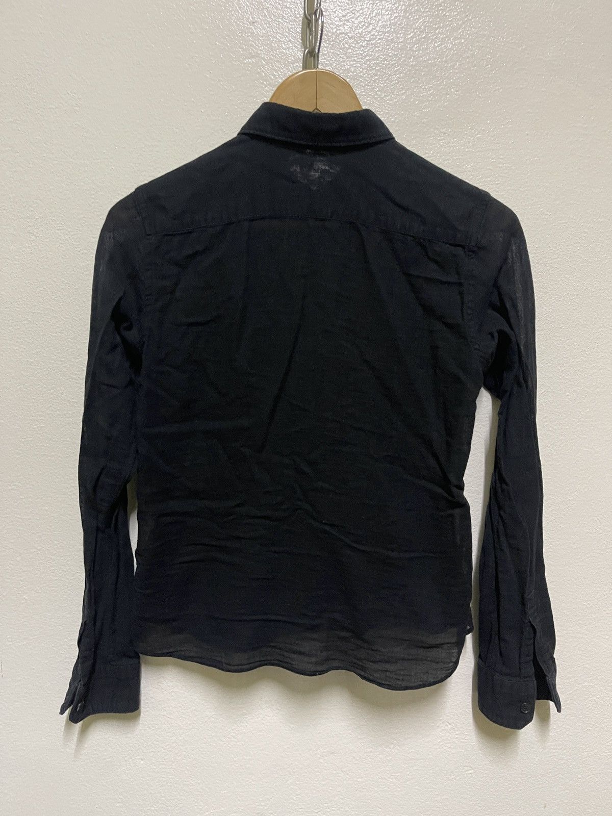 Issey Miyake Zucca Long Sleeve Button Up Black Size M / US 6-8 / IT 42-44 - 7 Thumbnail