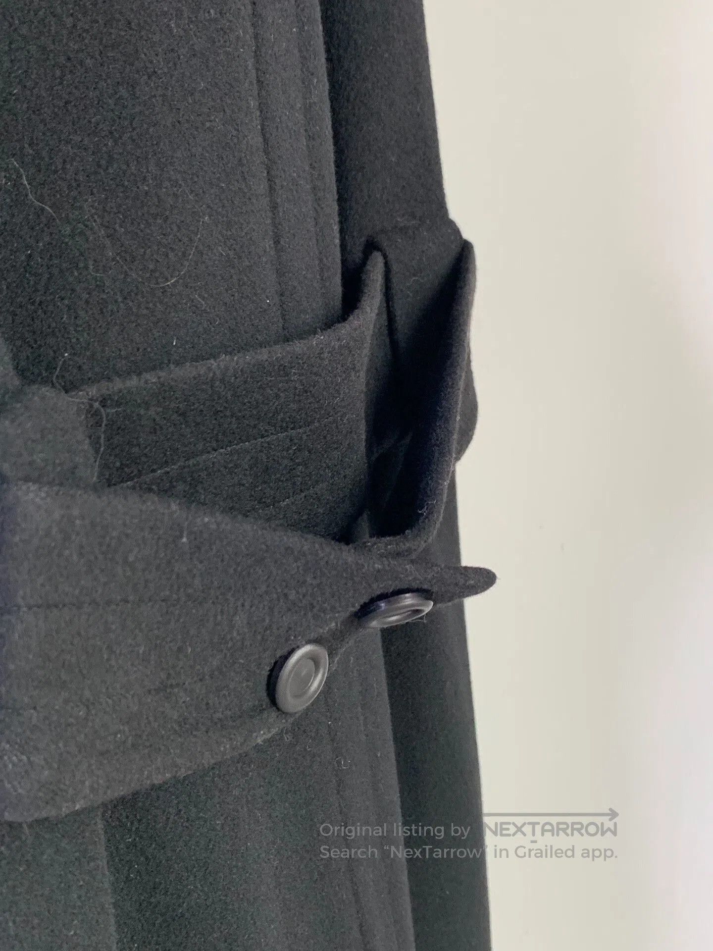 Thierry Mugler Thierry Mugler Black Cashmere Coat. Size M / US 6-8 / IT 42-44 - 6 Thumbnail