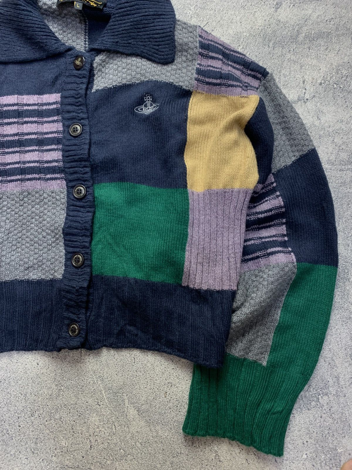 Vivienne Westwood 🐍 Vivienne Westwood Multicolor Cardigan Size L / US 10 / IT 46 - 3 Thumbnail