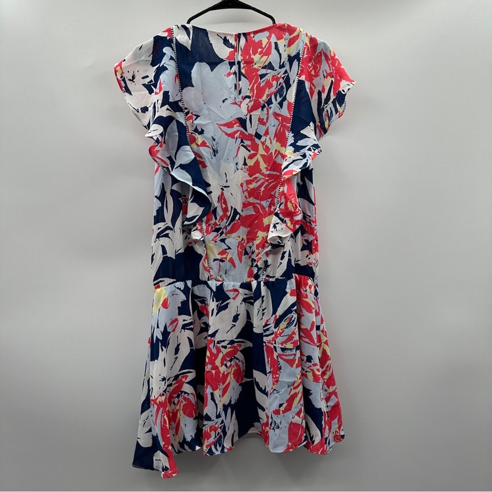 Parker Parker Gardenia Lana Multicolor Leaf Floral Print Dress Size M / US 6-8 / IT 42-44 - 6 Thumbnail