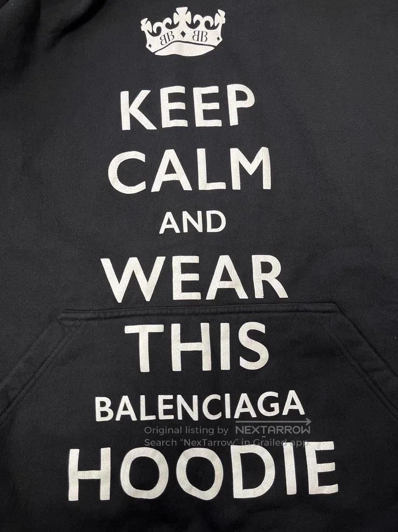 Balenciaga Balenciaga Letter Printed Hooded Long Sleeve Sweatshirt Size US S / EU 44-46 / 1 - 3 Thumbnail
