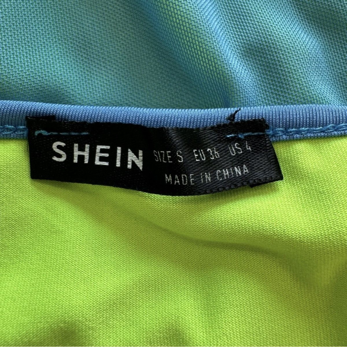 Shein Blue Green Dress Size M / US 6-8 / IT 42-44 - 5 Thumbnail
