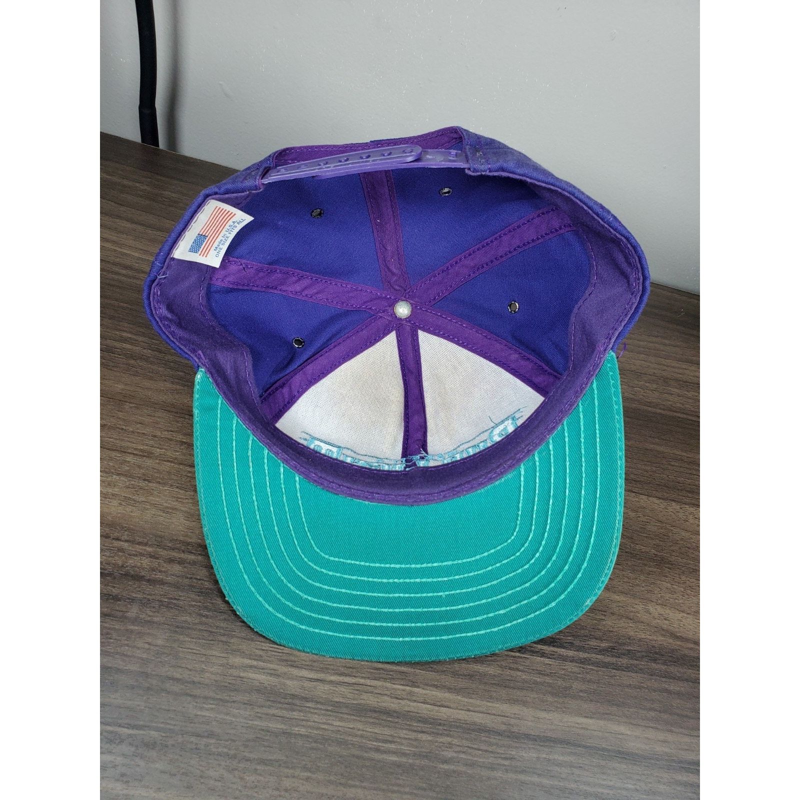 Budweiser × Vintage Make It A Bud Light Snapback Hat Cap Purple Teal USA Beer Ad Size ONE SIZE - 11 Thumbnail