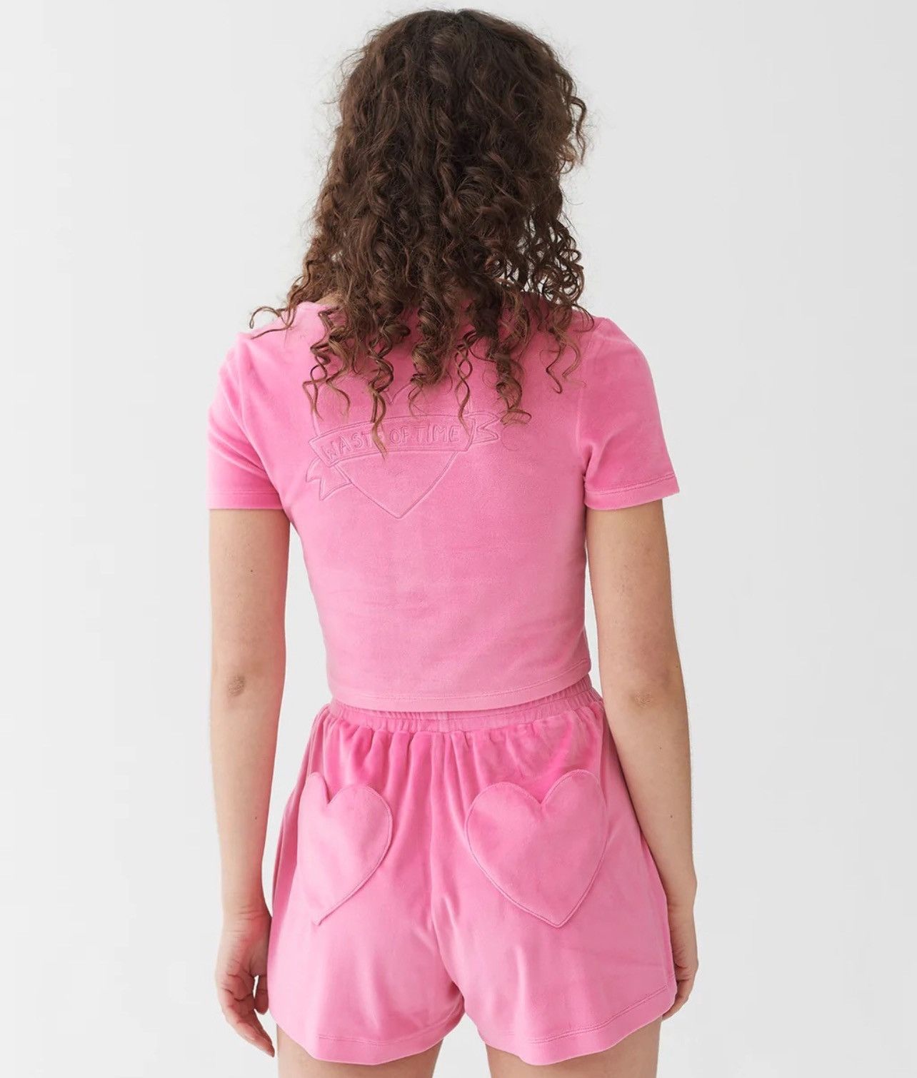 Lazy Oaf Lazy Oaf Waste of Time 💘 velour lounge heart button velvet Size ONE SIZE - 11 Thumbnail