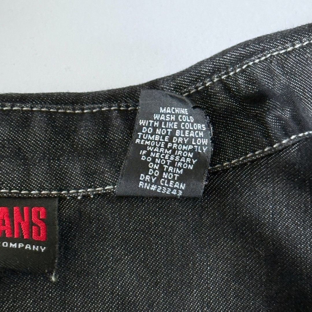 Other Vintage 90s Western Rancher Black Denim Jacket Shirt NY Jean Size L / US 10 / IT 46 - 10 Thumbnail