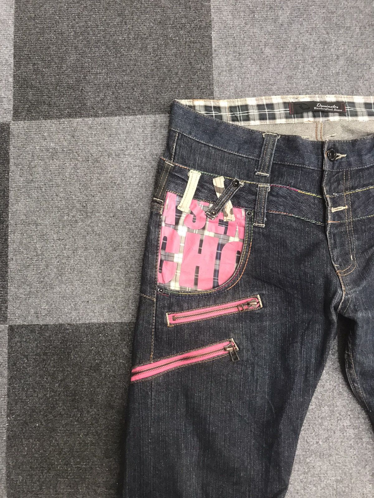 Other Double Waist💥Dominate Handcrafted Double Waist Punk Jeans Size US 33 - 3 Thumbnail