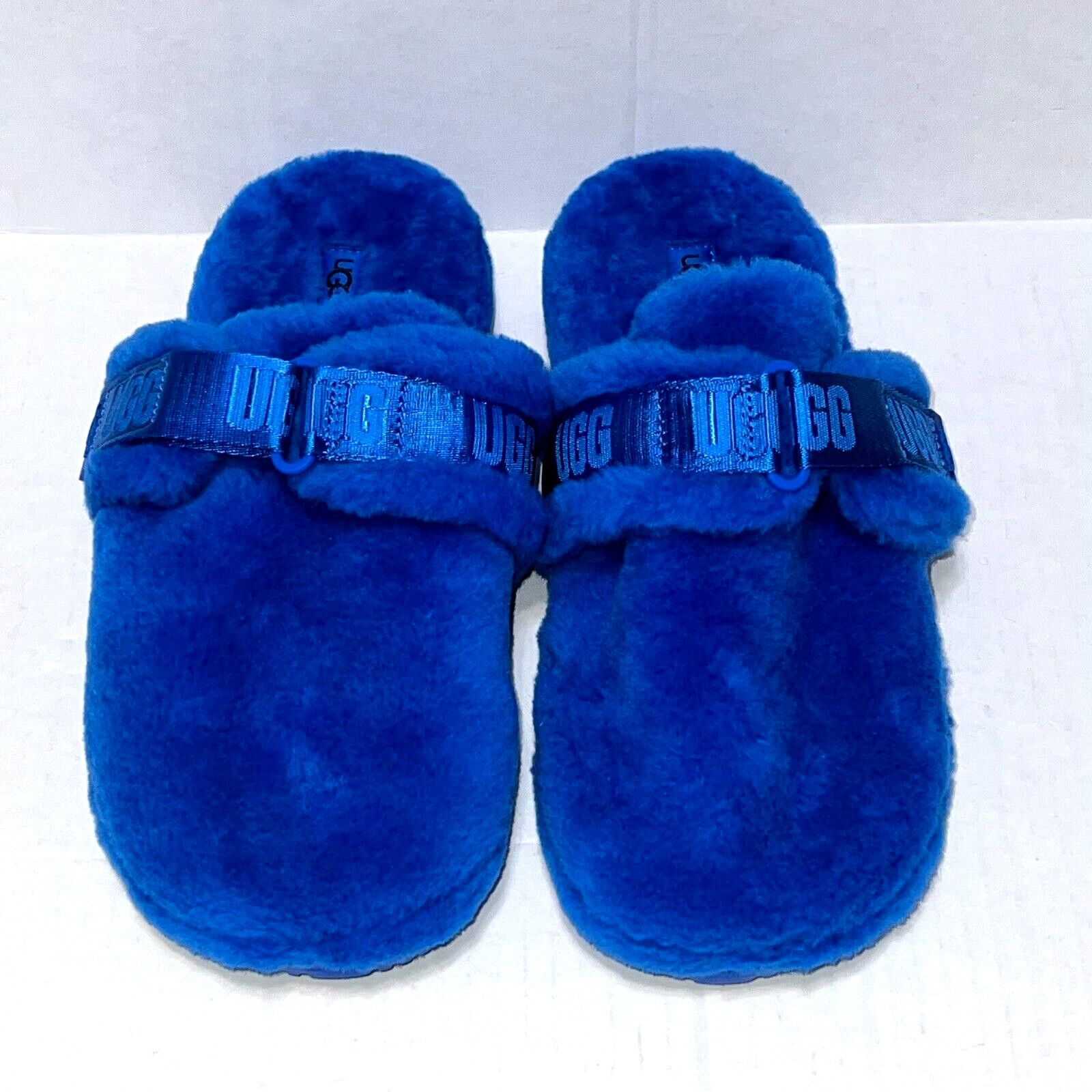 Ugg UGG PLUSH Men's Size 11 Fluff Slip On Lamb Fur Slippers Blue Size US 11 / EU 44 - 6 Thumbnail