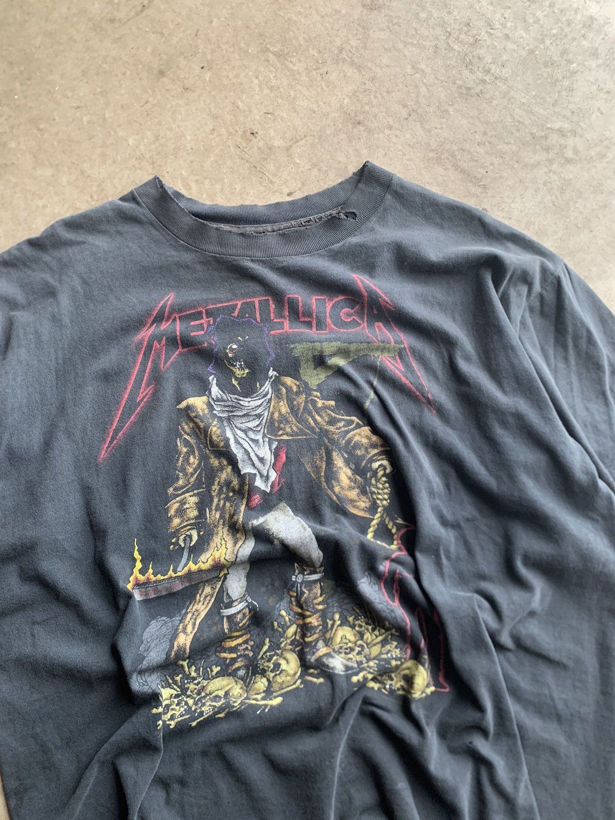 image of Band Tees x Vintage Metallica Unforgiven Tee in Black, Men's (Size XL)