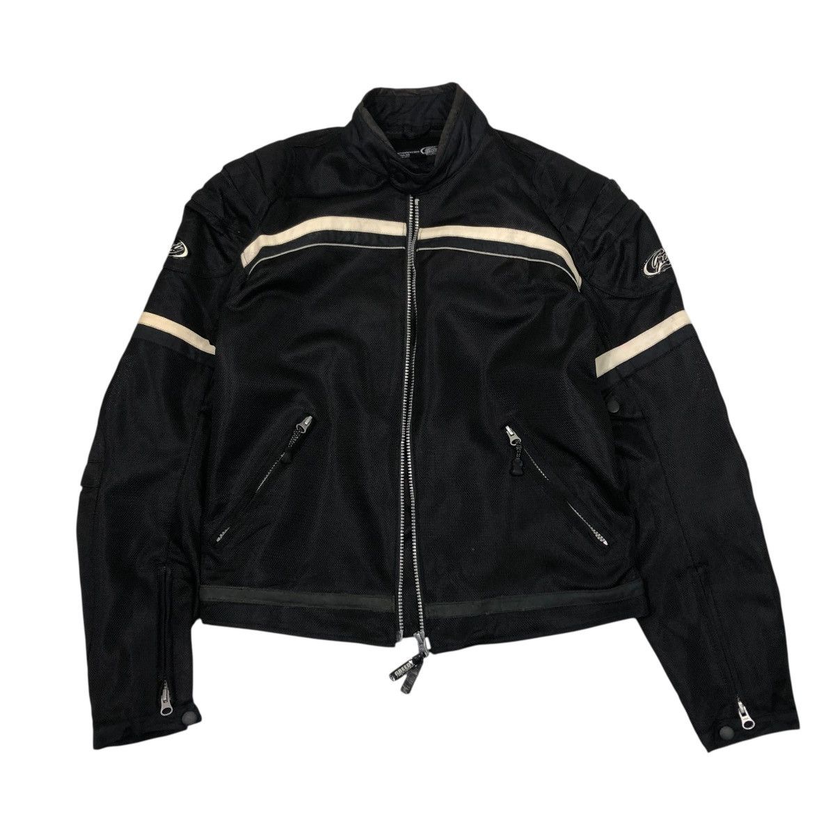 Japanese Brand 🔥RICH BLACK VINTAGE RACING BIKER JACKET GREEDY BIG LOGO Size US M / EU 48-50 / 2 - 1 Thumbnail