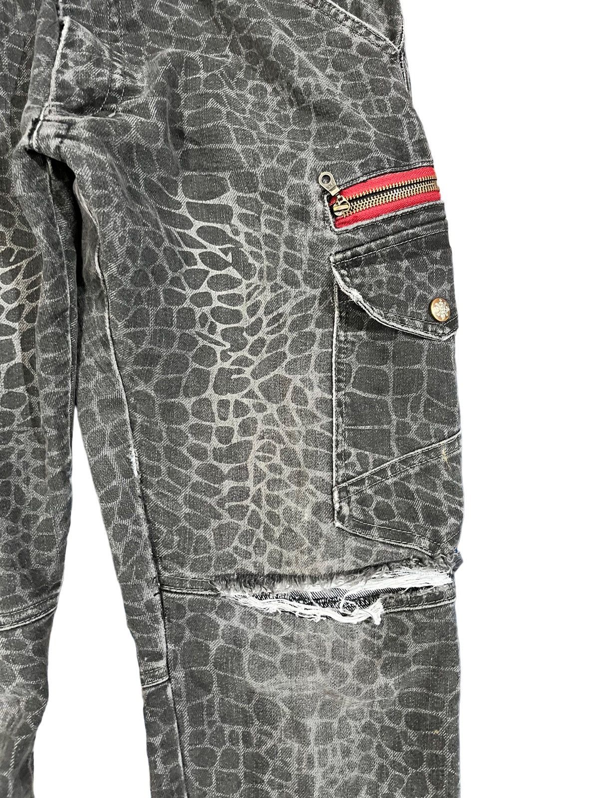 Japanese Brand × Temple Of Jawnz Vintage Jawin SnakeSkin Cargo Denim Size US 32 / EU 48 - 5 Thumbnail