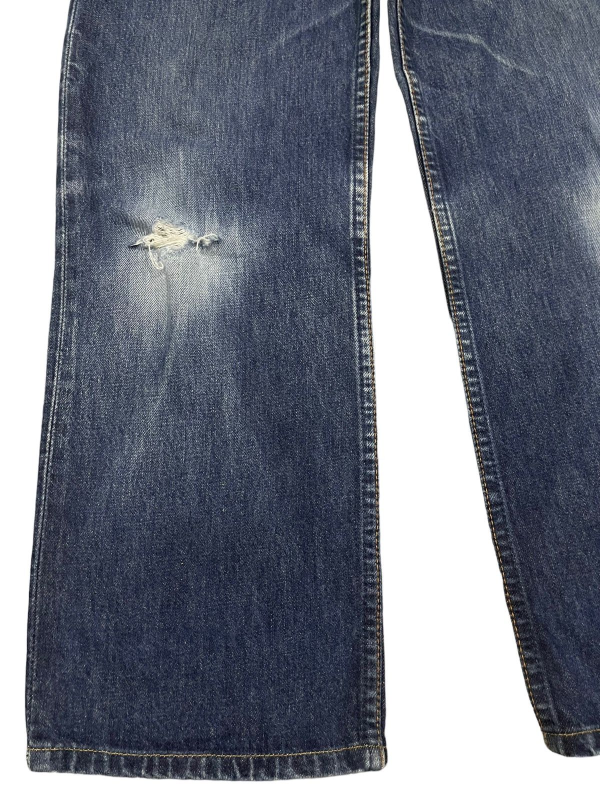 Levi's Vintage 90s Levis 508 Blue Wash Distress Baggy Jeans Size US 30 / EU 46 - 5 Thumbnail