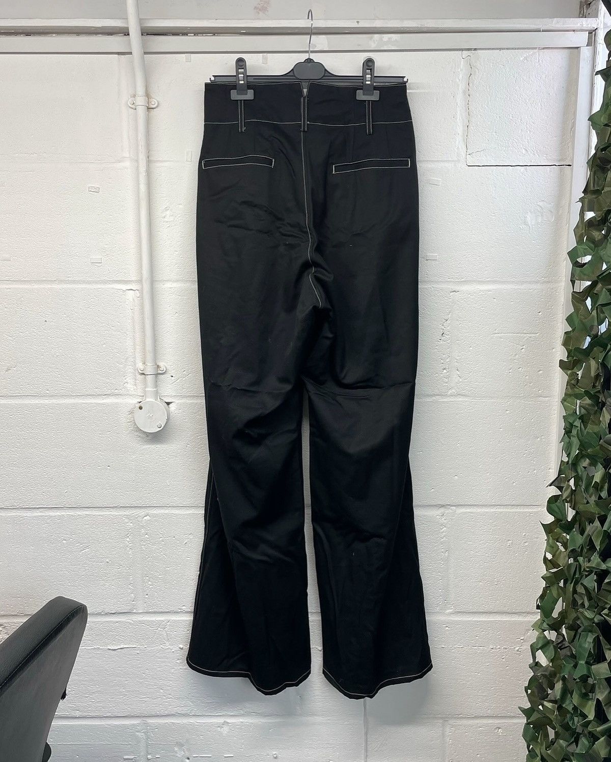 Sulvam SS19 Contrast Stitch Wide Trousers | Grailed