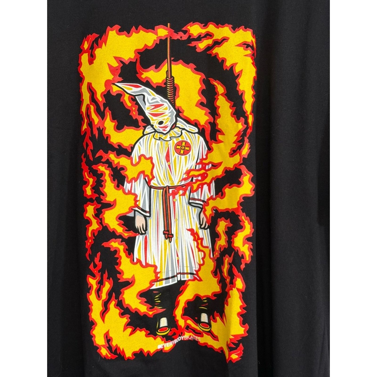 Other Everybody Skates Burning Klansman Skating T-Shirt Rare NWOT Size US XXL / EU 58 / 5 - 2 Thumbnail