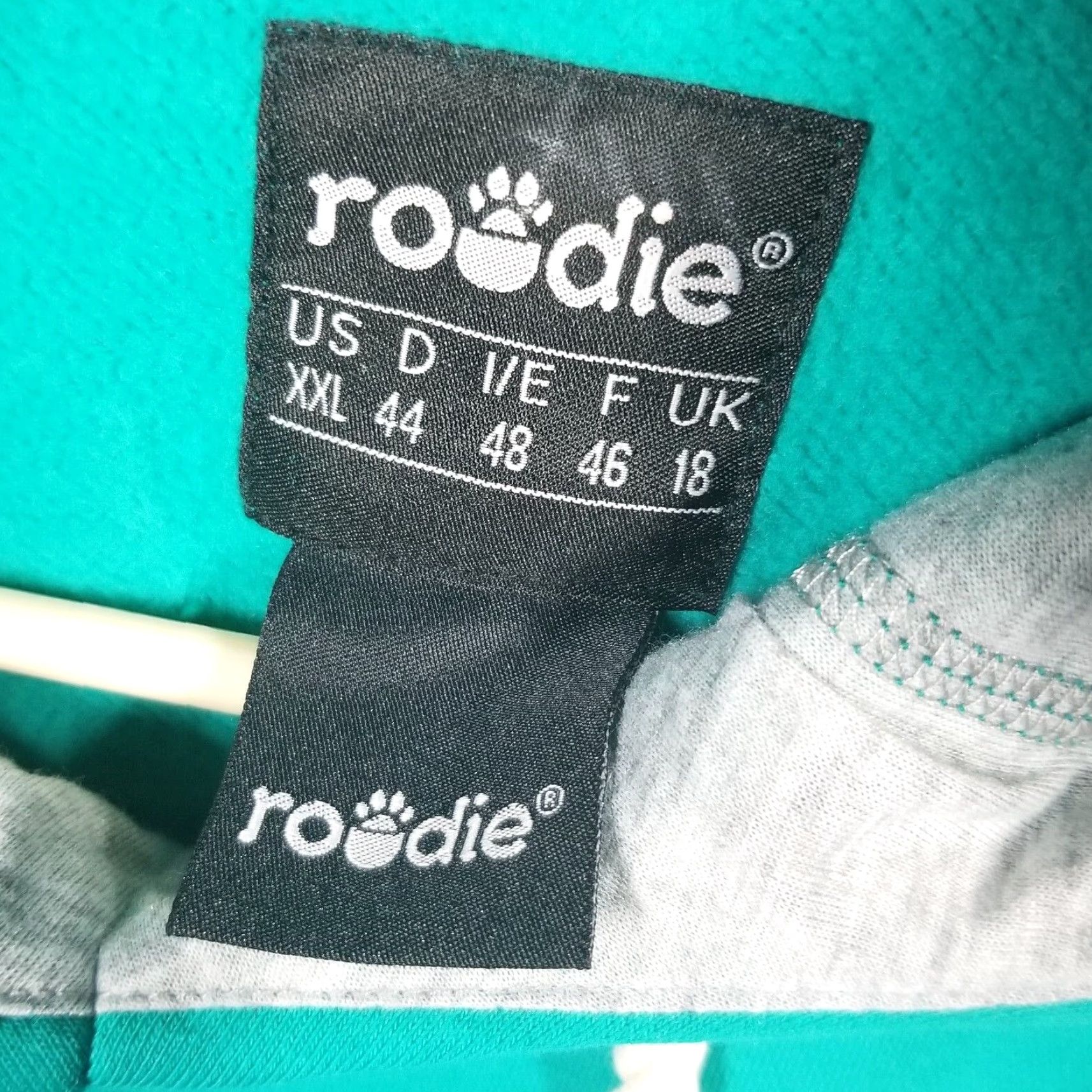 Vintage VINTAGE Roodie Pet Pouch Hoodie Cat Dog Chihuahua Holder Sweatshirt XXL Teal Womens Activewear Size XXL / US 16-18 / IT 52-54 - 3 Thumbnail