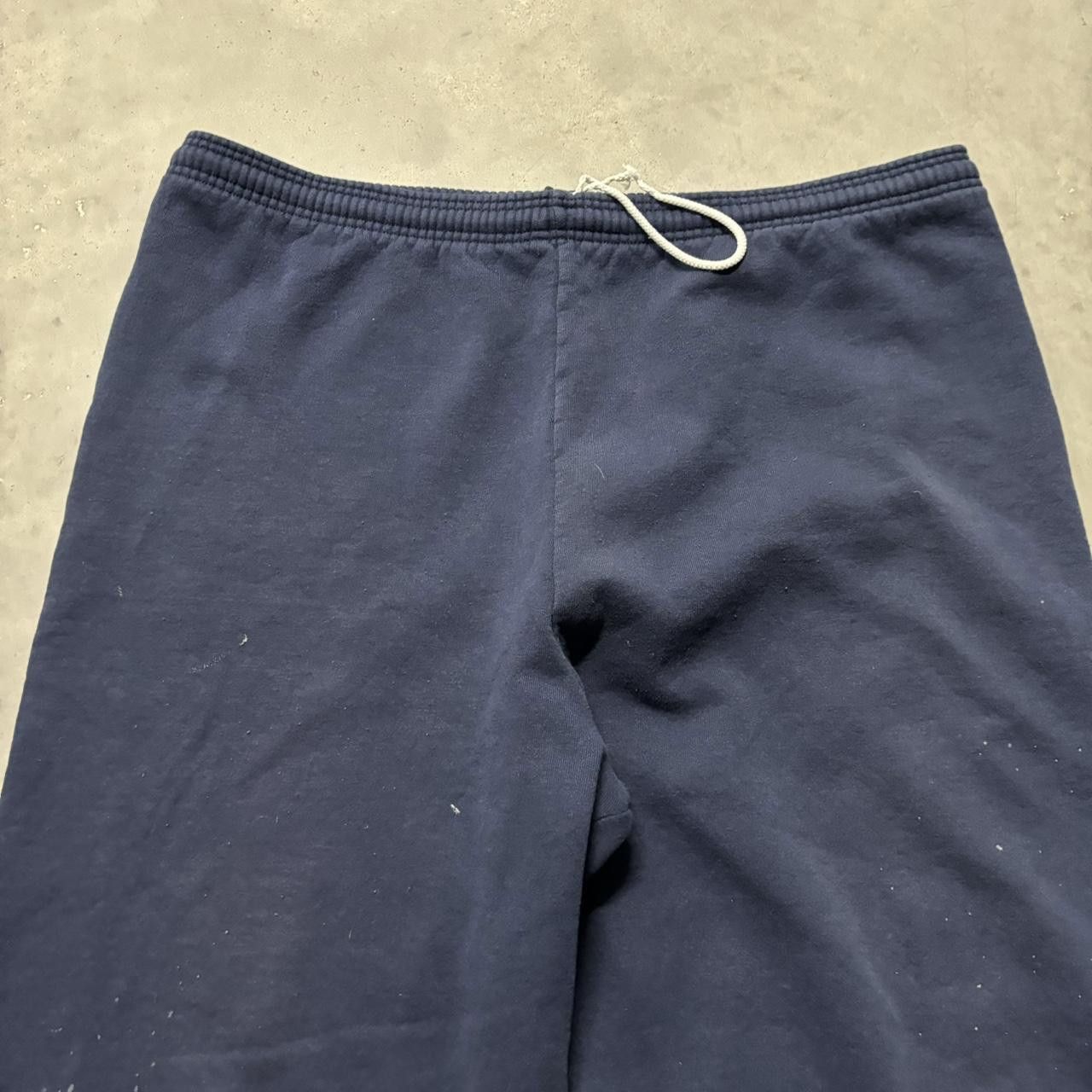 Japanese Brand × Vintage Crazy Vintage Y2K/2000s Baggy Navy Blue Skater Essential Sweatpants! Size US 36 / EU 52 - 4 Thumbnail
