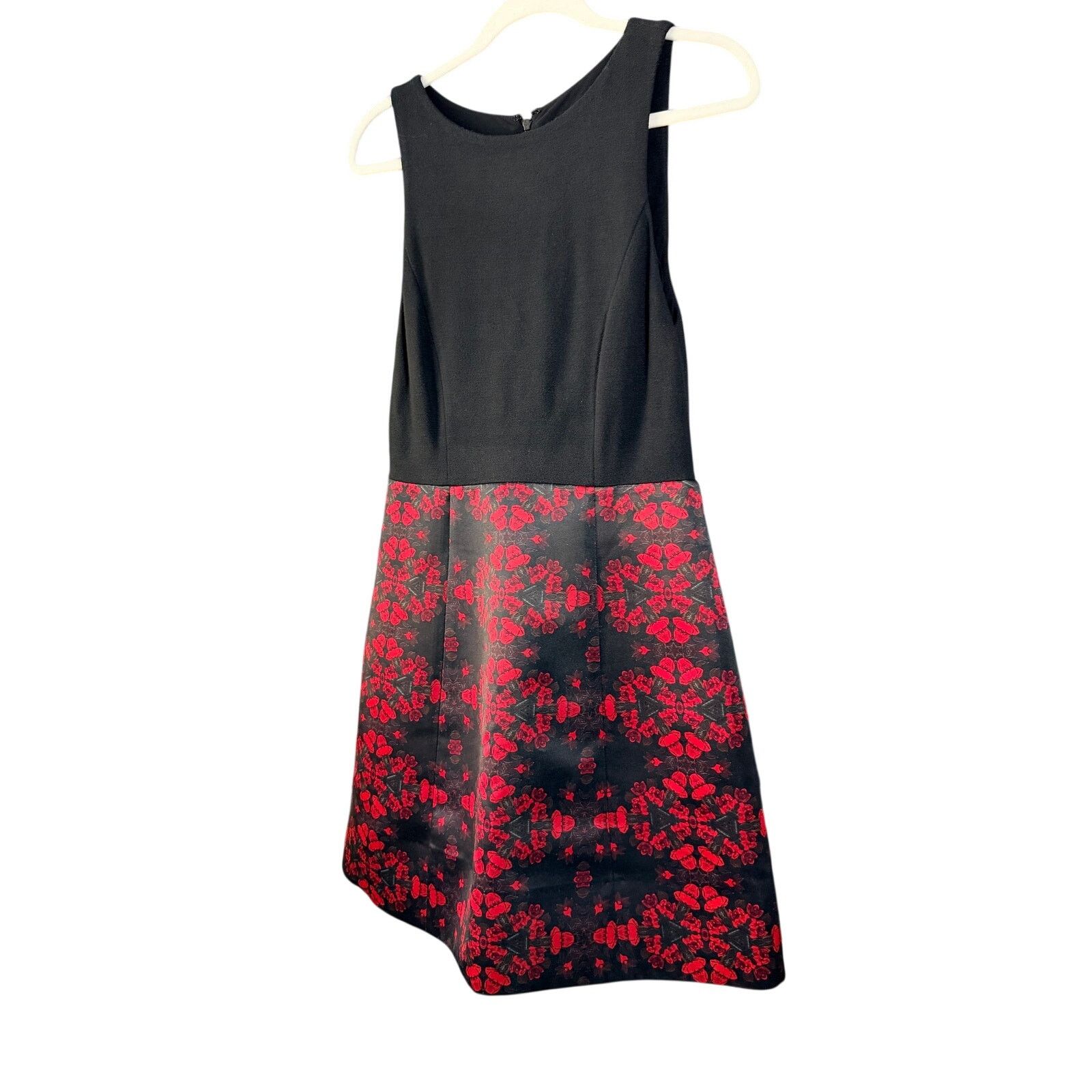Alice + Olivia 0265 Alice + Olivia Black Red Floral Print Size 2-4 Size XS / US 0-2 / IT 36-38 - 1 Thumbnail