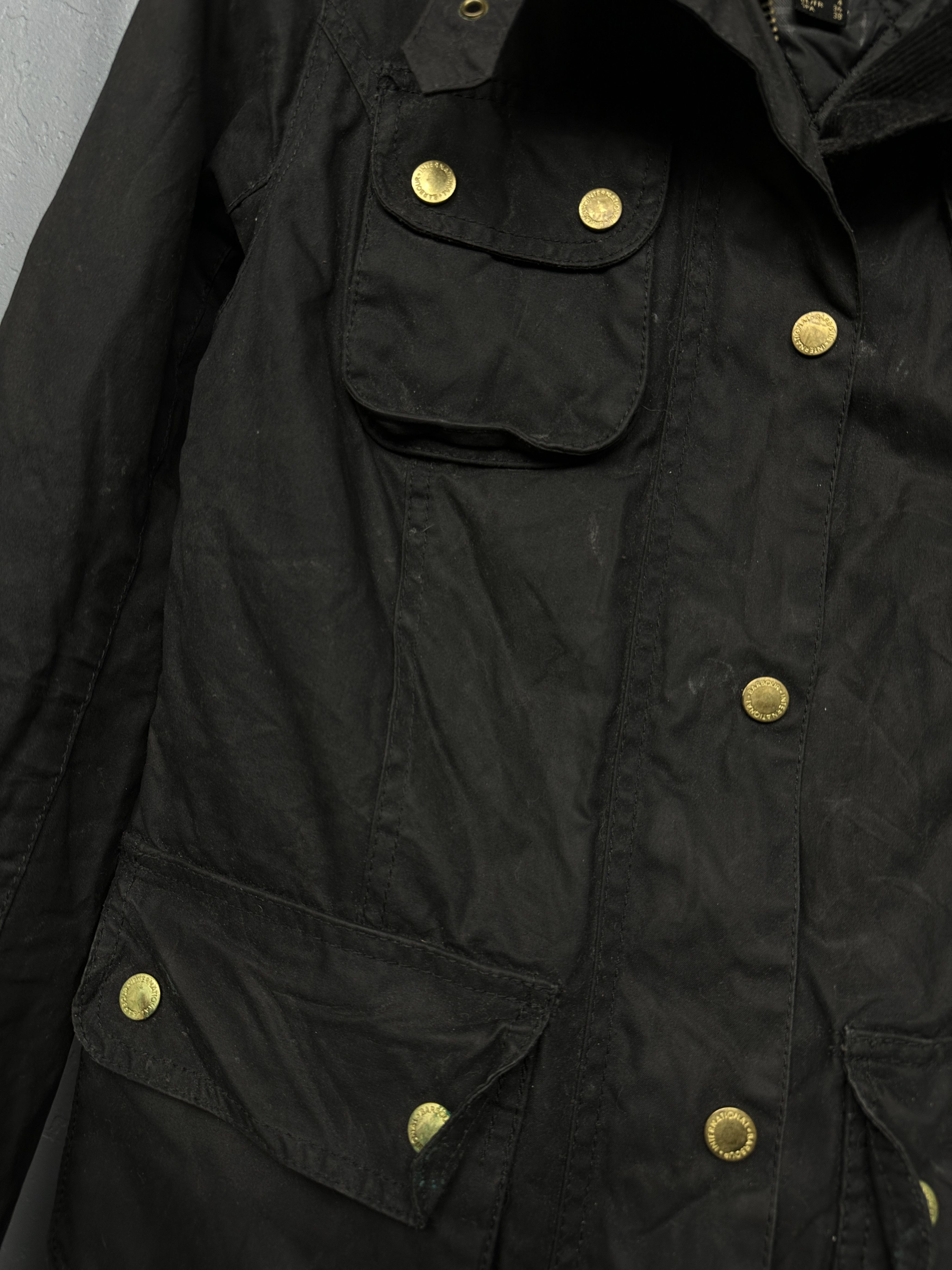 Barbour Barbour International Womens Fins Wax Jacket Size S / US 4 / IT 40 - 6 Thumbnail