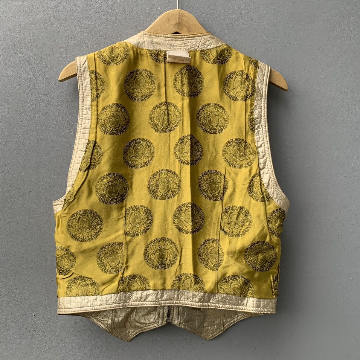 Versace RARE VINTAGE GIANNI VERSACE LEATHER GOLD VEST Size US M / EU 48-50 / 2 - 5 Thumbnail