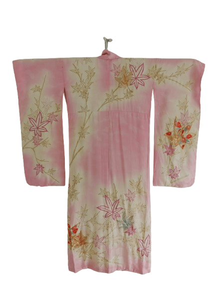 Japanese Brand Vintage Yukata Kimono Rare Motif Japanese Traditional Wear Size ONE SIZE - 2 Thumbnail
