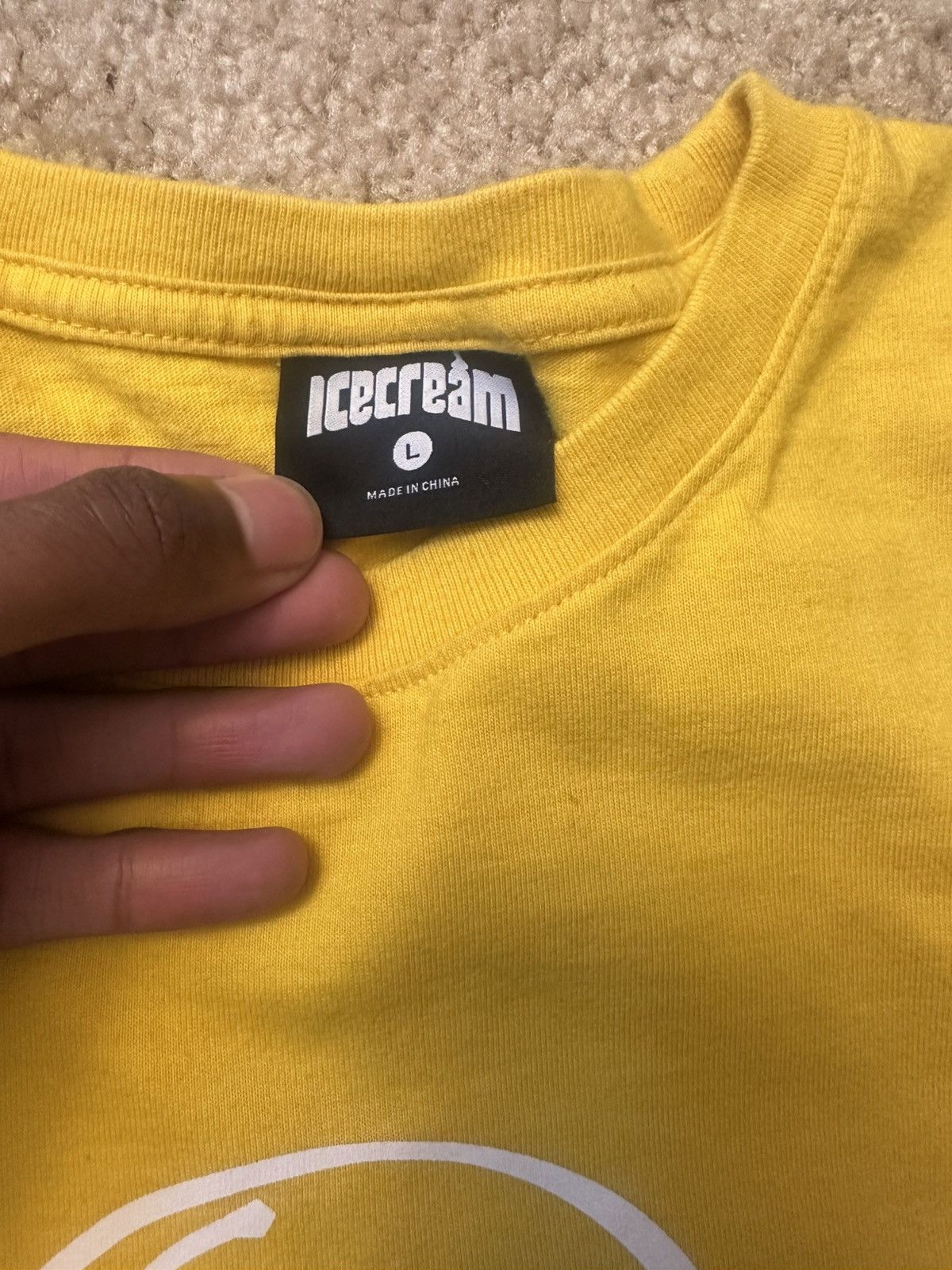 Icecream Yellow ice cream logo tee Size US L / EU 52-54 / 3 - 2 Thumbnail