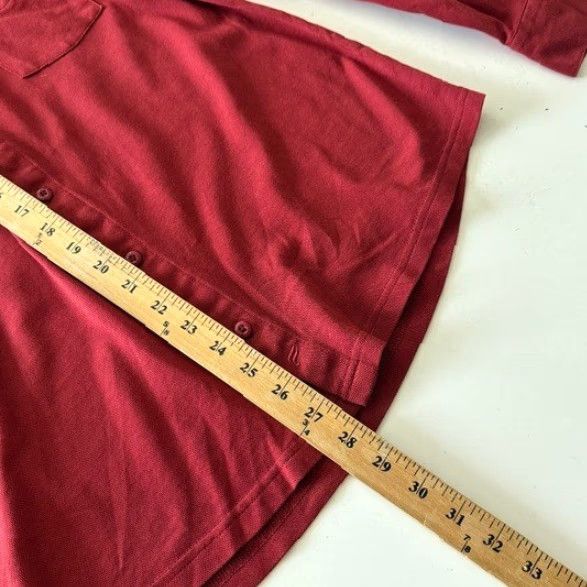 Fabletics FABLETICS Mens Red Long Sleeve Button-Up Shirt Size LARGE Size US L / EU 52-54 / 3 - 7 Thumbnail