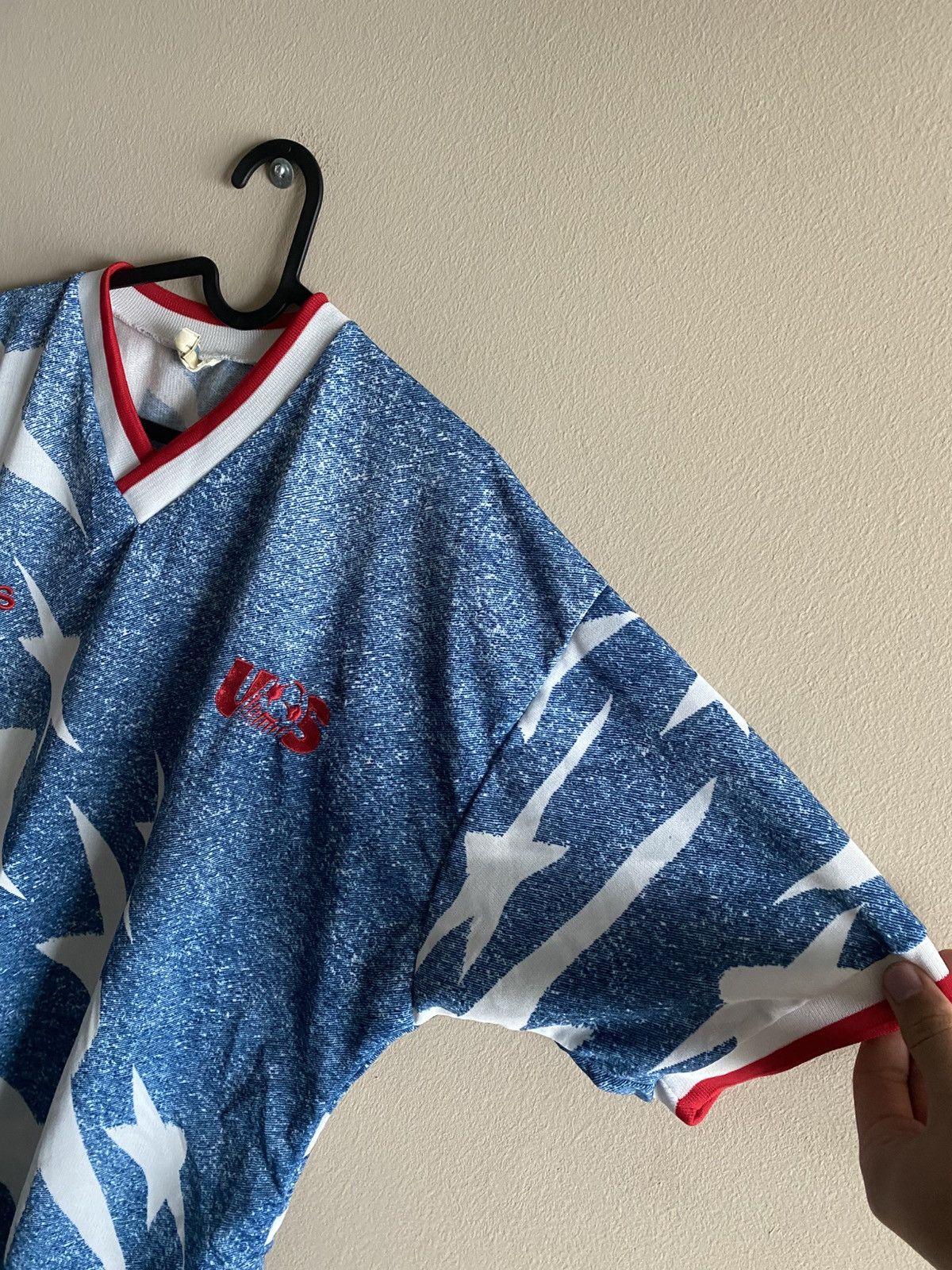 Adidas Vintage 1993 USA Adidas Away Jersey World Cup 42-44 Size US L / EU 52-54 / 3 - 5 Thumbnail