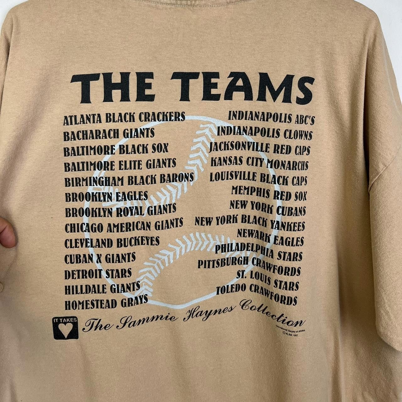Designer Vintage Sammie Haynes Old Negro League Baseball T-Shirt Size US XXL / EU 58 / 5 - 4 Thumbnail