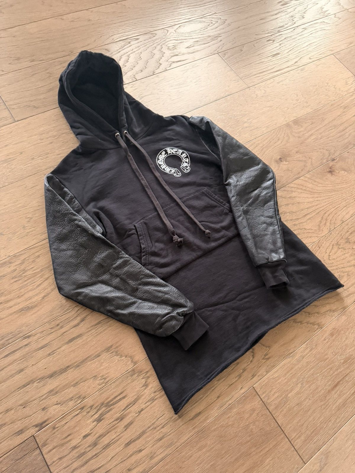 Chrome Hearts Chrome Hearts Sample Heavyweight Leather Sleeve Hoodie Size US S / EU 44-46 / 1 - 1 Thumbnail