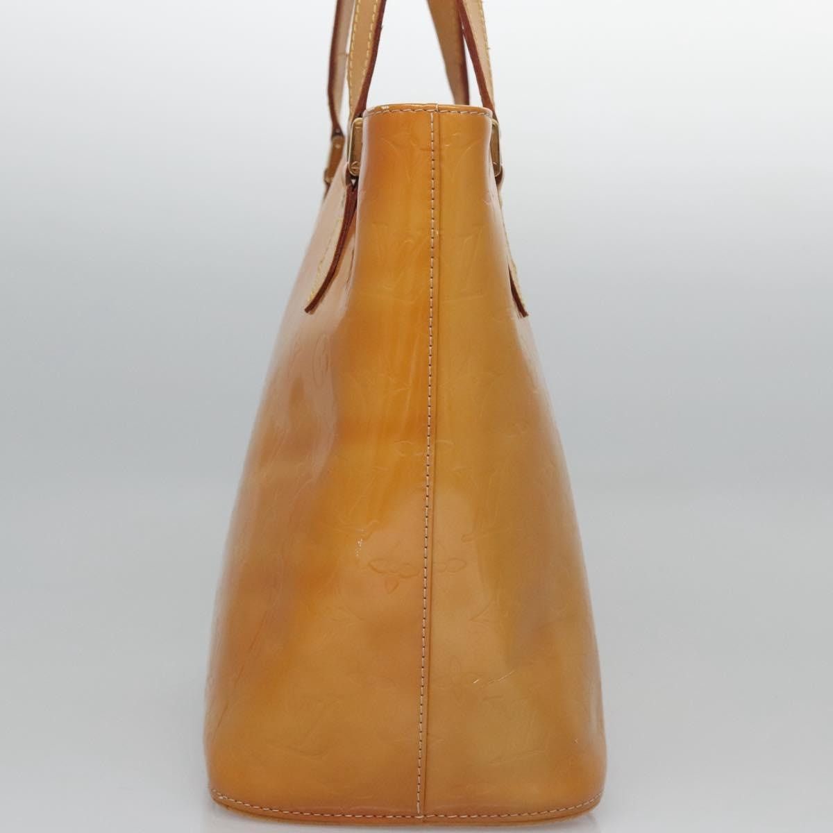 Louis Vuitton LOUIS VUITTON Monogram Vernis Houston Hand Bag Beige M91004 Size ONE SIZE - 4 Thumbnail