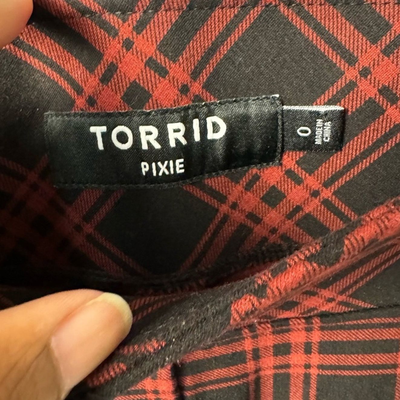 Torrid New Torrid 0 Womens Size 12 Plaid Ponte Pixie Pants Size 34" / US 12 / IT 48 - 3 Thumbnail