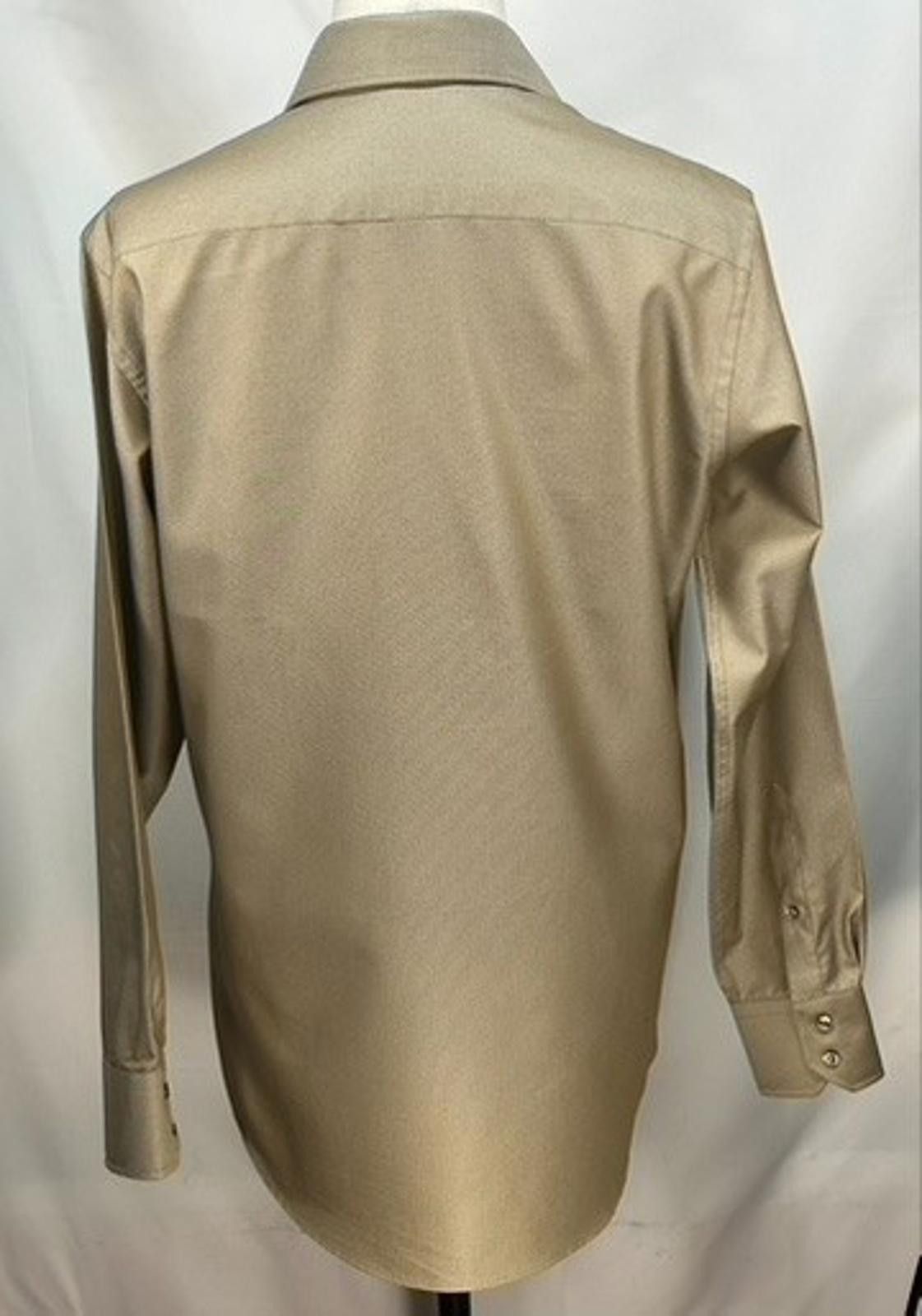 J Ferrar J. Ferrar Cotton/Polyester Button Down Brown 15.5/34-35 Size 42R - 2 Thumbnail