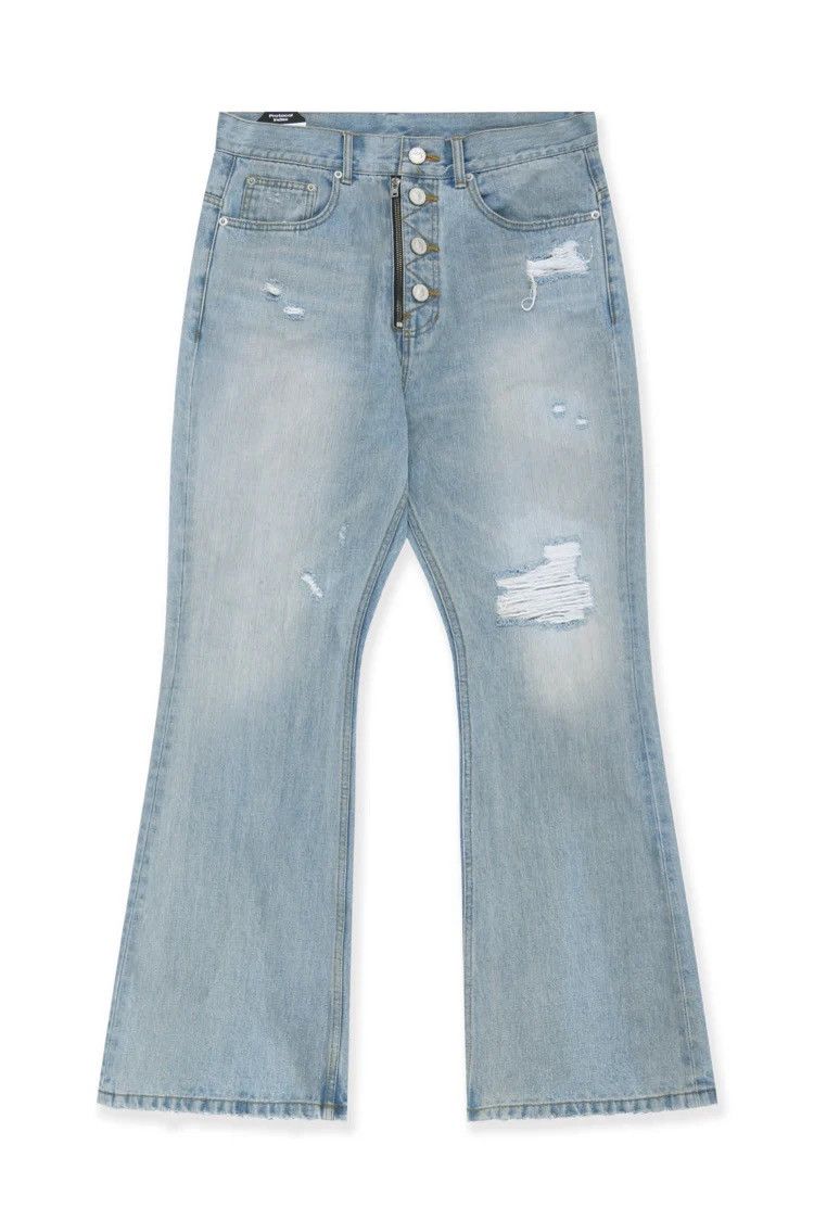 PROJECT G/R Protocol Index DOUBLE CLOSURE FLARED DENIM Project GR size 2 Size US 32 / EU 48 - 1 Thumbnail