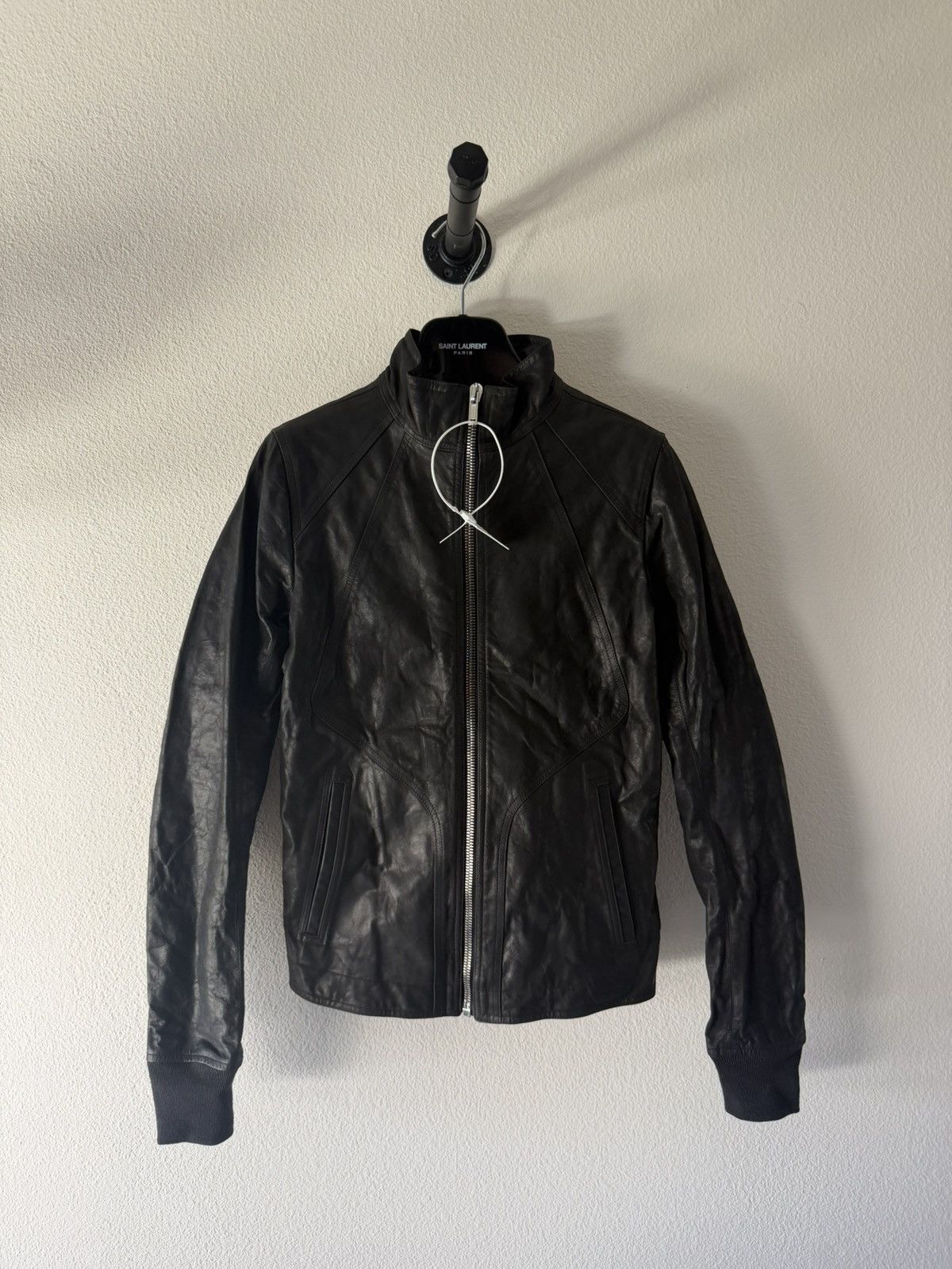 Rick Owens Calf leather Intarsia jacket 46 | Grailed