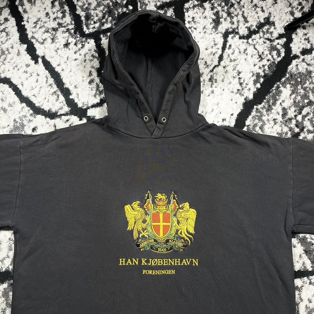 Han Kjobenhavn Han Kjobenhavn Foreningen Embroidered Hoodie Vintage Hype Size US XL / EU 56 / 4 - 3 Thumbnail