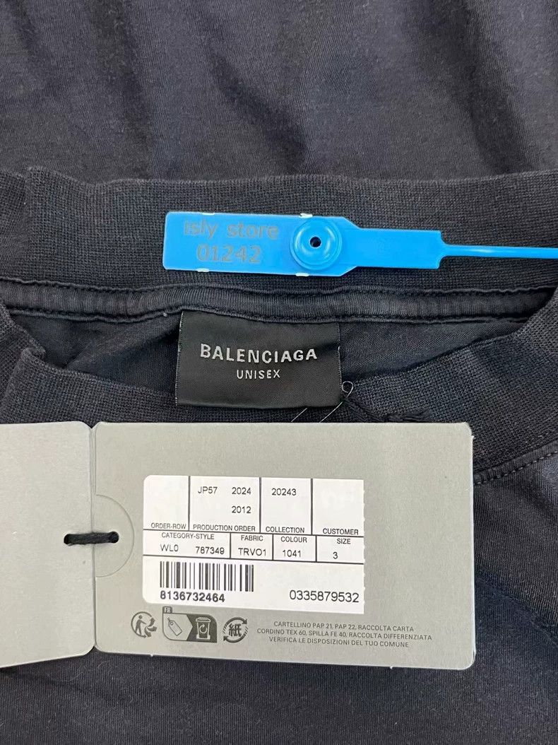 Balenciaga Balenciaga Letter Logo Printed Short Sleeve T-Shirt Loose Size US L / EU 52-54 / 3 - 4 Thumbnail