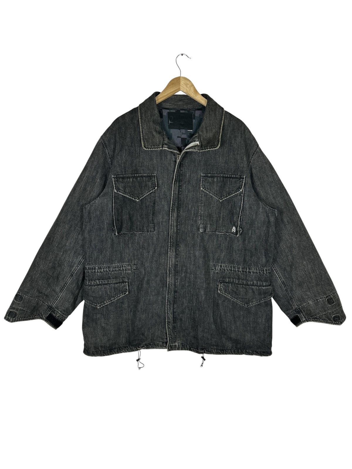 Swagger Vntage SWAGGER Denim Jacket Black Washed Japanese Streetwear Size US XL / EU 56 / 4 - 1 Thumbnail