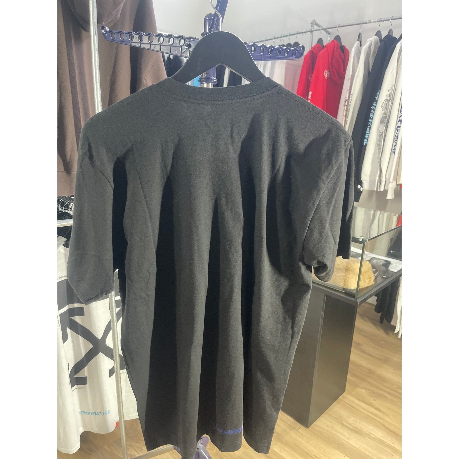 Chrome Hearts Chrome Hearts Blue Neck Logo Black S/S T-Shirt - Size Large Size US L / EU 52-54 / 3 - 2 Thumbnail
