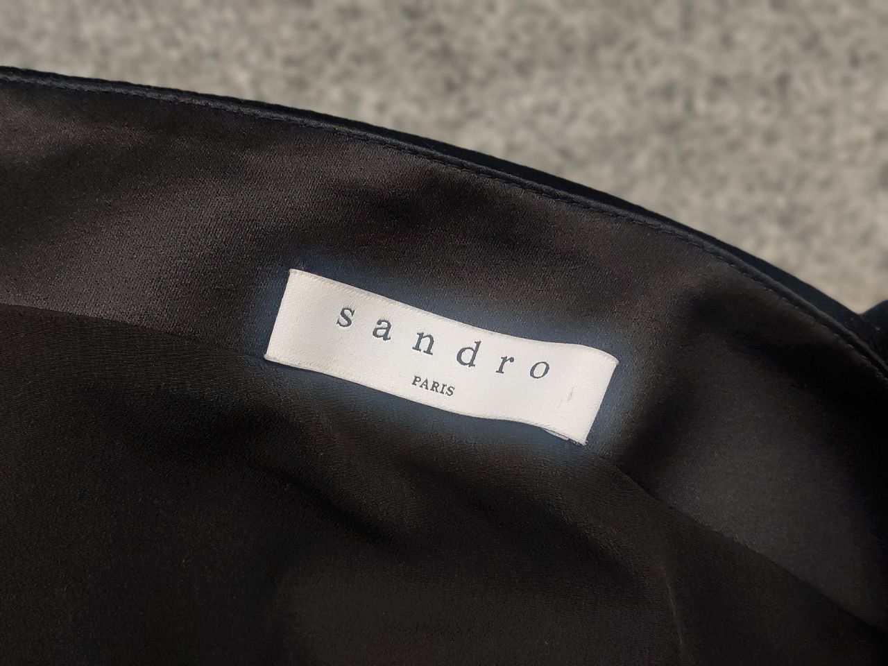 Sandro Sandro Velvet Mini Dress Dark Navy almost black One-Shoulder Size S / US 4 / IT 40 - 13 Thumbnail
