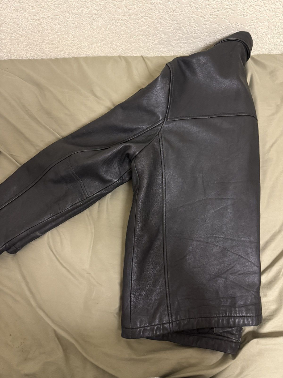 Tommy Hilfiger × Vintage Tommy Hilfiger Black Lined Leather Jacket Size US XL / EU 56 / 4 - 2 Thumbnail