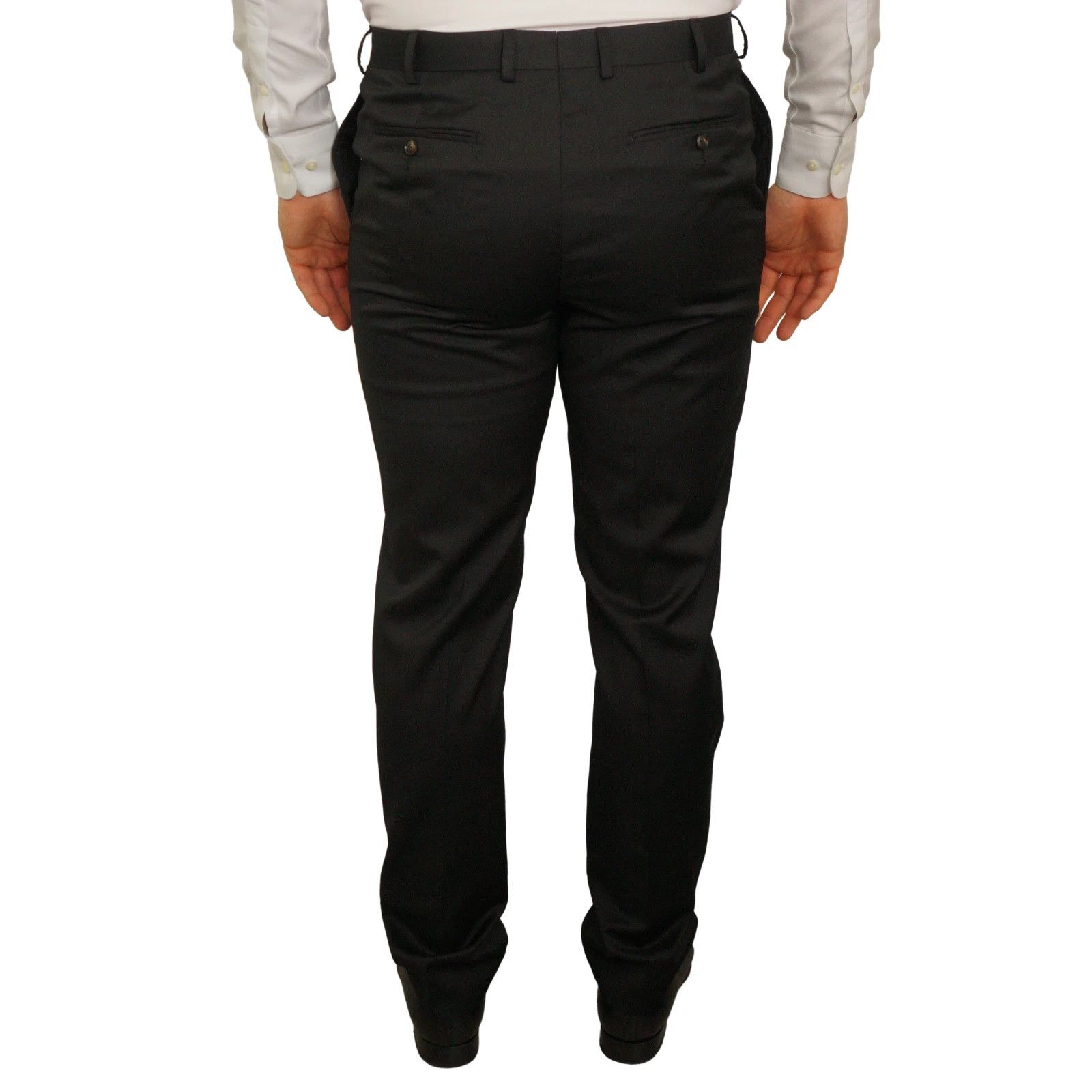 Suitsupply Men Suitsupply Suit Napoli Black REDA Wool S110 98 UK/US40L Size 40L - 8 Thumbnail