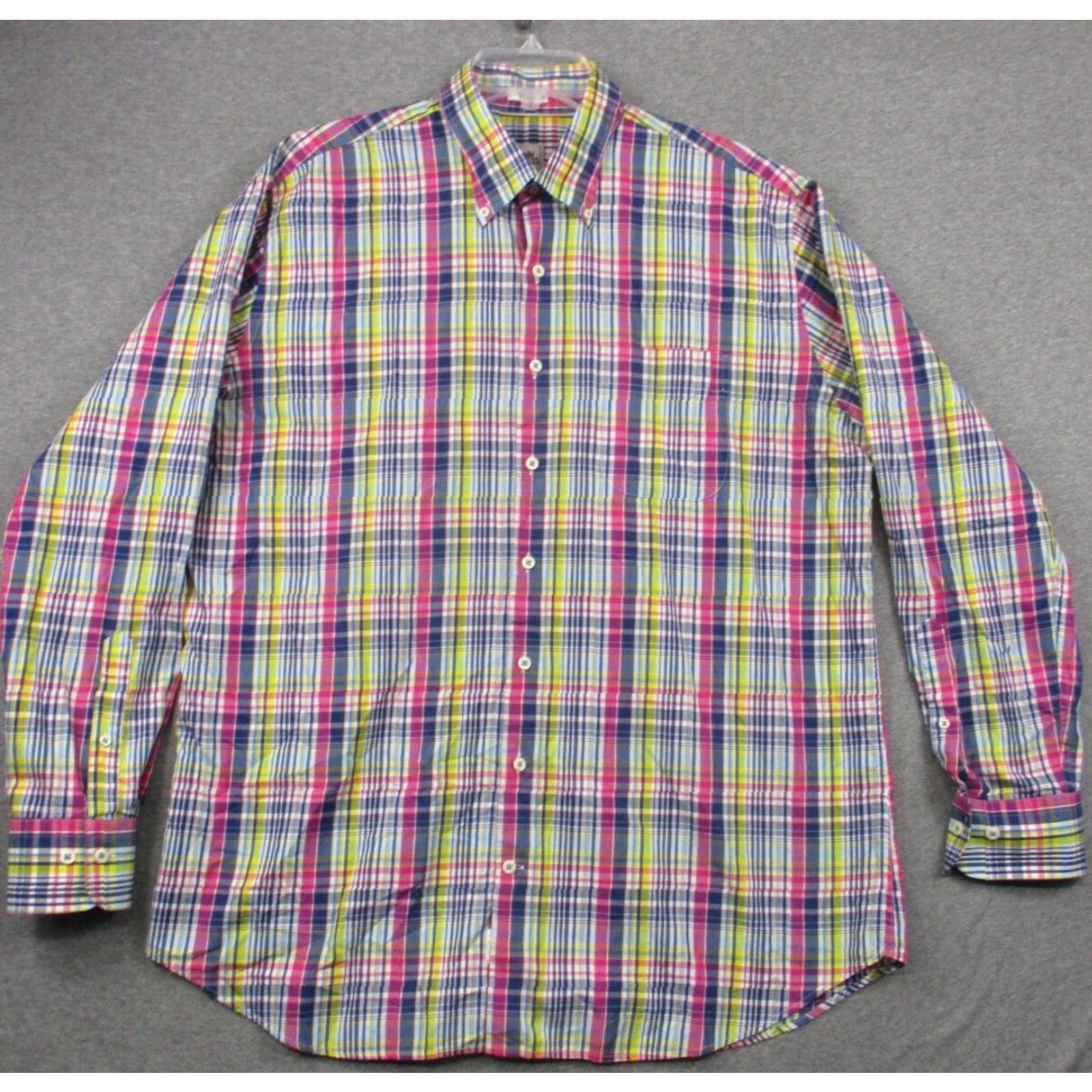 Peter Millar Peter Millar Crown Men's Shirt XL Cotton Pastel Multicolor Plaid Easter Sunday Size US XL / EU 56 / 4 - 2 Thumbnail
